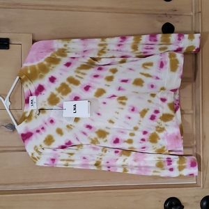 LNA BRAND NEW W TAGS tie dye lightweight sweatshirt Size XS